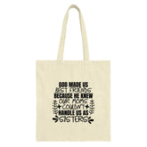 God Made Us Best Friends Tote Bag, Sister Gift, Funny Friendship, Bestie Present, Gift for Sister, Sisters Design, Tote Bag - Tawshia